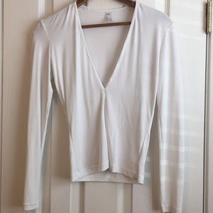 American Apparel V-neck Crop Top